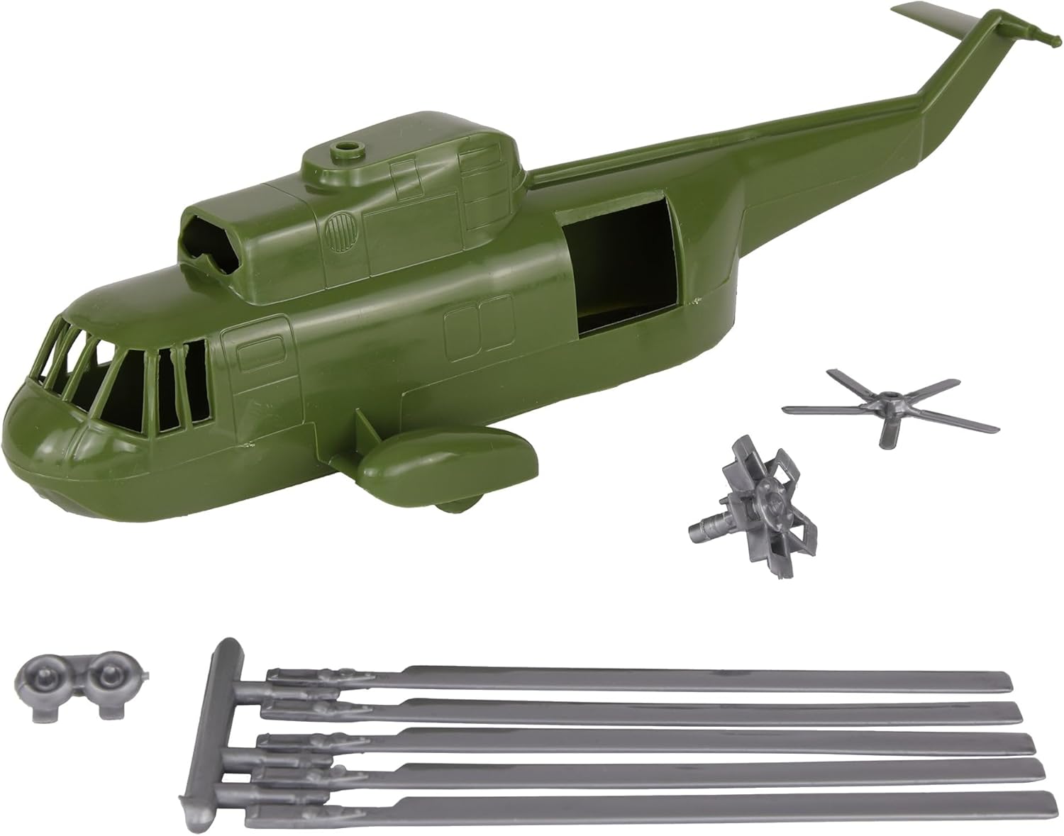 TimMee – Juego de helicópteros de plástico para hombre, color verde OD 26 piezas, fabricado en Estados Unidos