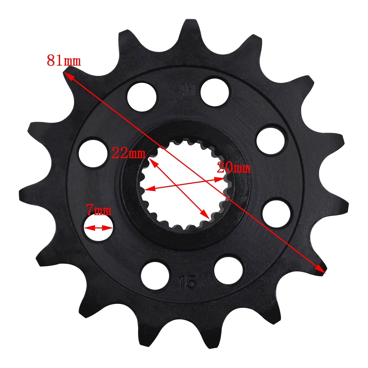 AHL Piñón delantero 15T compatible con BMW G310GS ABS 2017-2020G310GS 2016-2020G310R 2017 2018 2019 2020