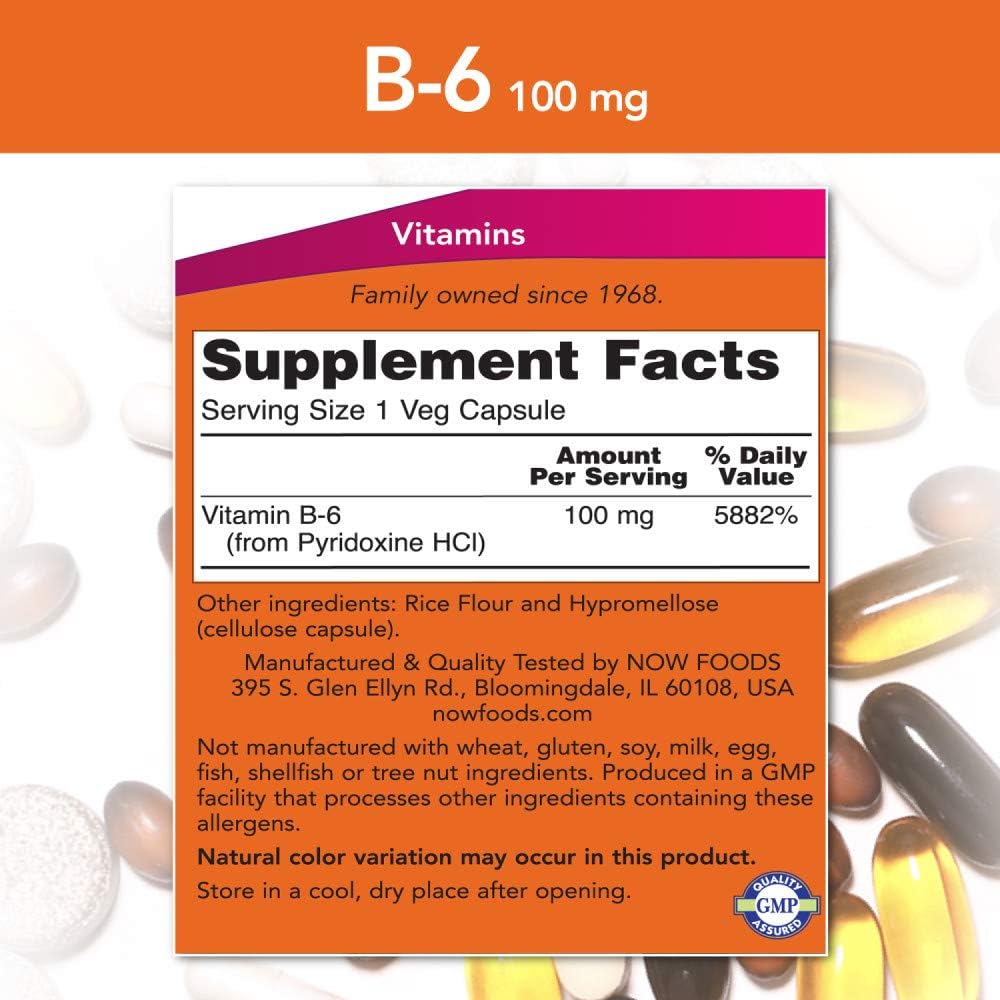 Now Foods Vitamina B-6, 2, 2