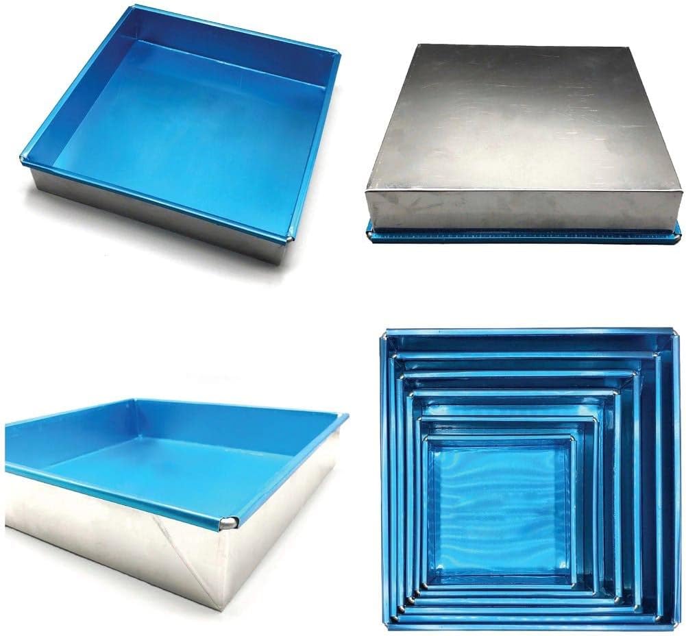 Brownie Cutter – Molde para hornear de acero inoxidable 100% de 8,9,10,11,12 pulgadas, resistente para hornear o rebanador que asegura bordes