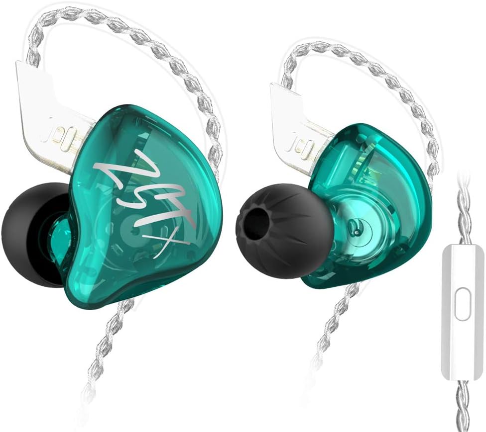 Kinboofi KZ ZSTX – Auriculares intrauditivos, 1BA 1DD HiFi con controlador híbrido, sonido de alta fidelidad, auriculares IEM con cable desmontable