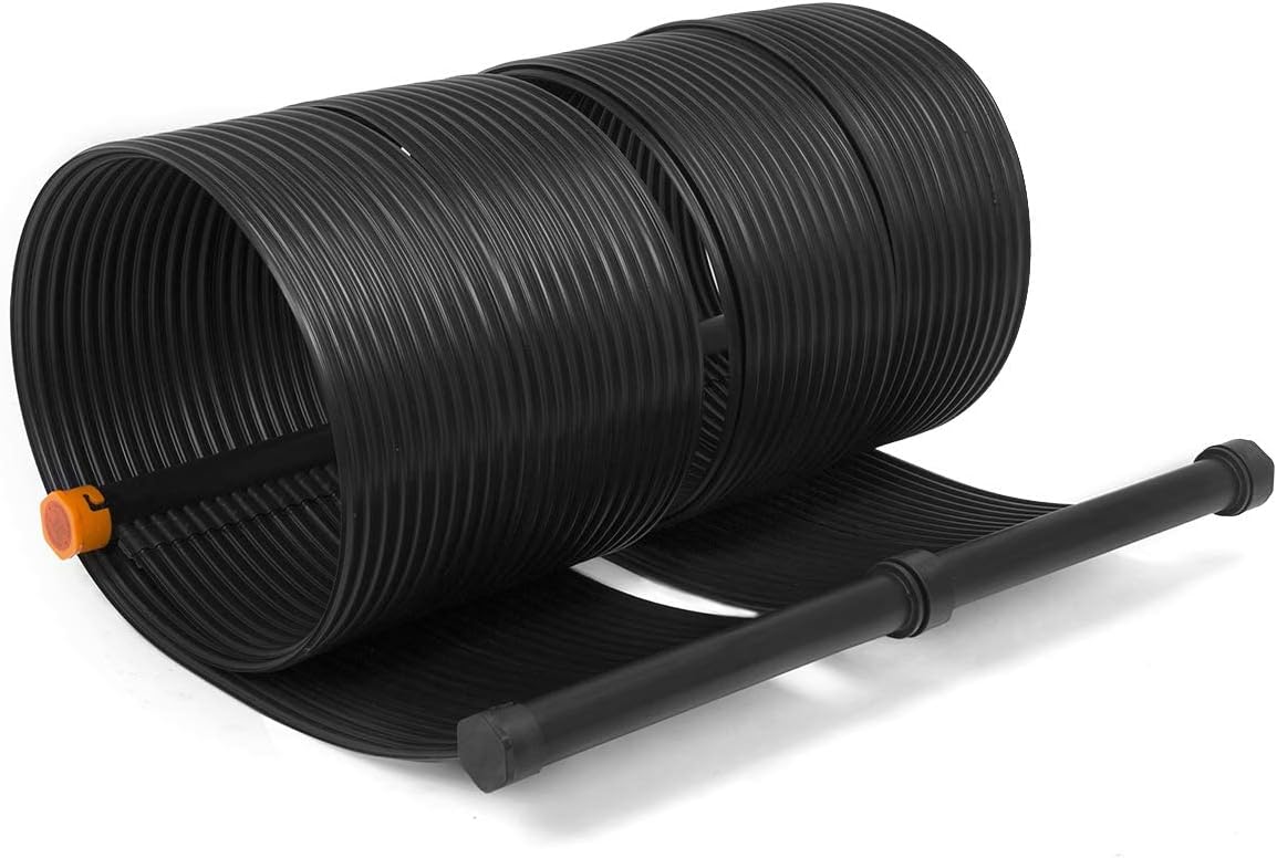 XtremepowerUS 90105 – Calentador de spa de 4 pulgadas x 10 pies con sistema de calefacción de panel solar para piscina, negro