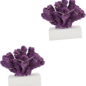 Abaodam 2pcs Simulated Coral Ornaments Purple Home Decor Decorations for Home Plant Decorations Home Accessories Coral Decor Purple Coral Reef Decor Abaodam 2pcs Simulated Coral Ornaments Purple Home Decor Decorations for Home Plant Decorations Home Accessories Coral Decor Purple Coral Reef Decor