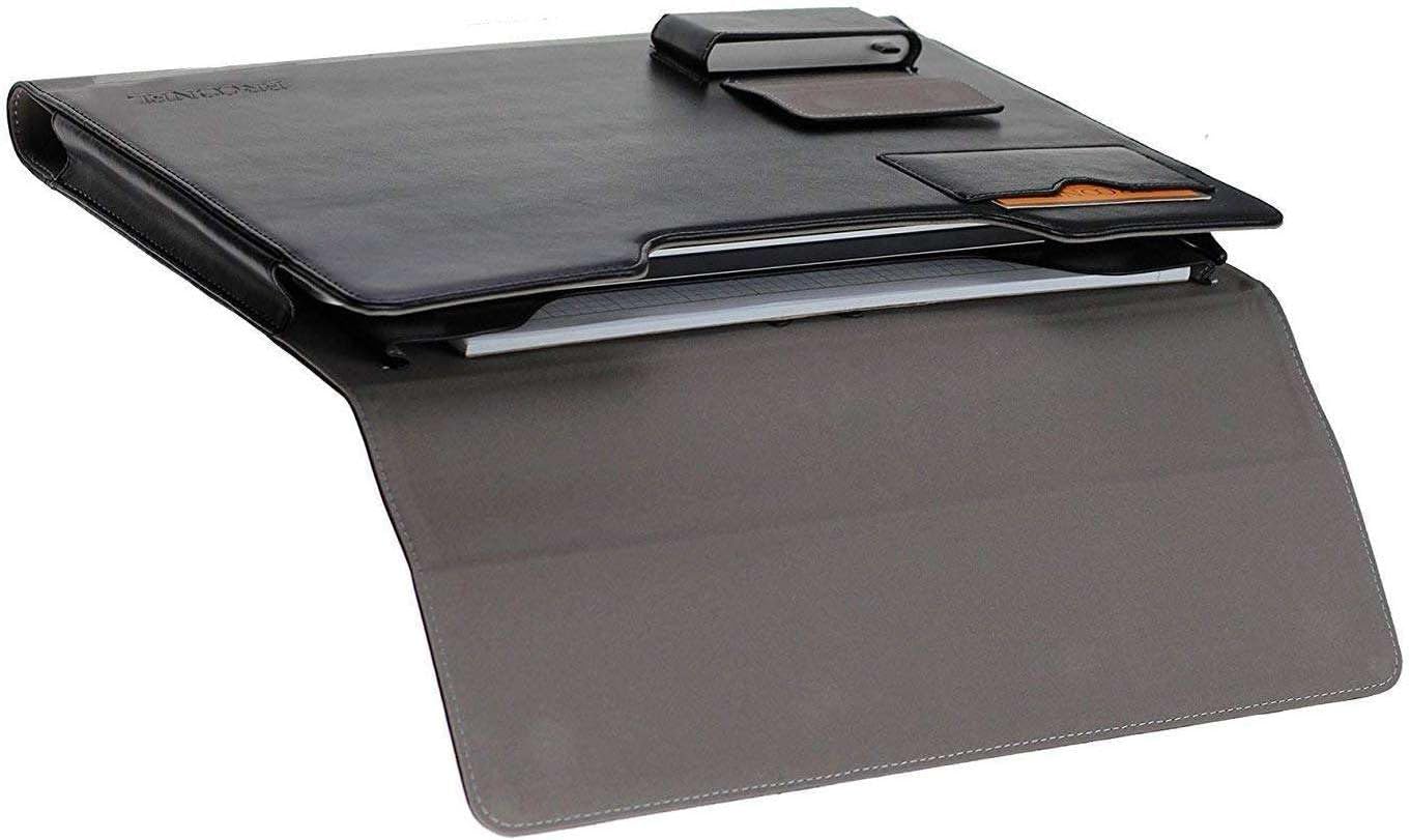 Broonel Black Leather Folio Case – Compatible with CHUWI AeroBook Notebook Ultrabook 13.3 Inch