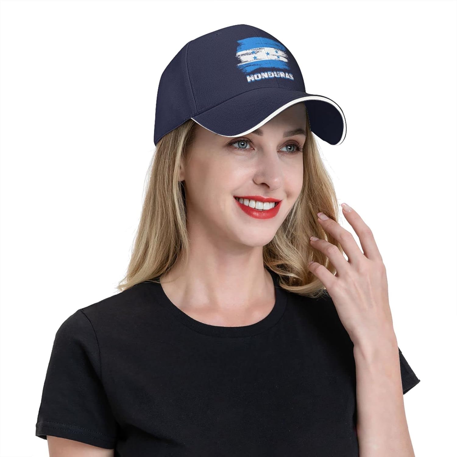 Tiayead Gorra de béisbol con bandera de Honduras, gorra de camionero para hombres y mujeres, gorra ajustable para papá