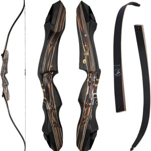 TACHYON ARCHERY Recurve Bow for Adults and Beginners, Archery Bow Takedown Wooden Bow for Hunting and Target Shooting TACHYON ARCHERY Recurve Bow for Adults and Beginners, Archery Bow Takedown Wooden Bow for Hunting and Target Shooting