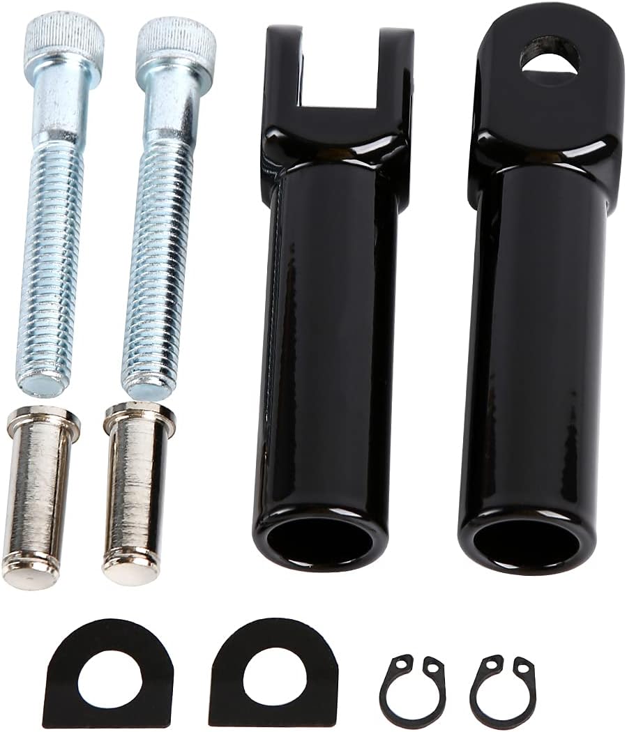 Soporte para estribera de pasajero de 3-910 pulgadas, soportes para clavijas para Harley Davidson Softail 2000-2021, negro brillante
