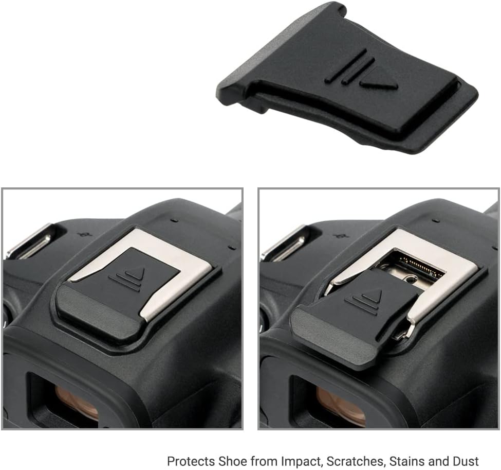 JJC Paquete de 2 protectores de tapa para cámara Canon EOS R50 R10 R8 R7 R6 Mark II R5C R3, sustituye a la cubierta de zapata Canon ER-SC2