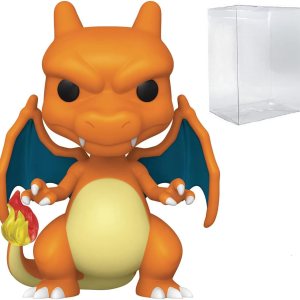 Pokemon Charizard Pop – Figura de vinilo repleta con funda protectora compatible con caja emergente multicolor 375 pulgadas Pokemon Charizard Pop – Figura de vinilo repleta con funda protectora compatible con caja emergente multicolor 375 pulgadas