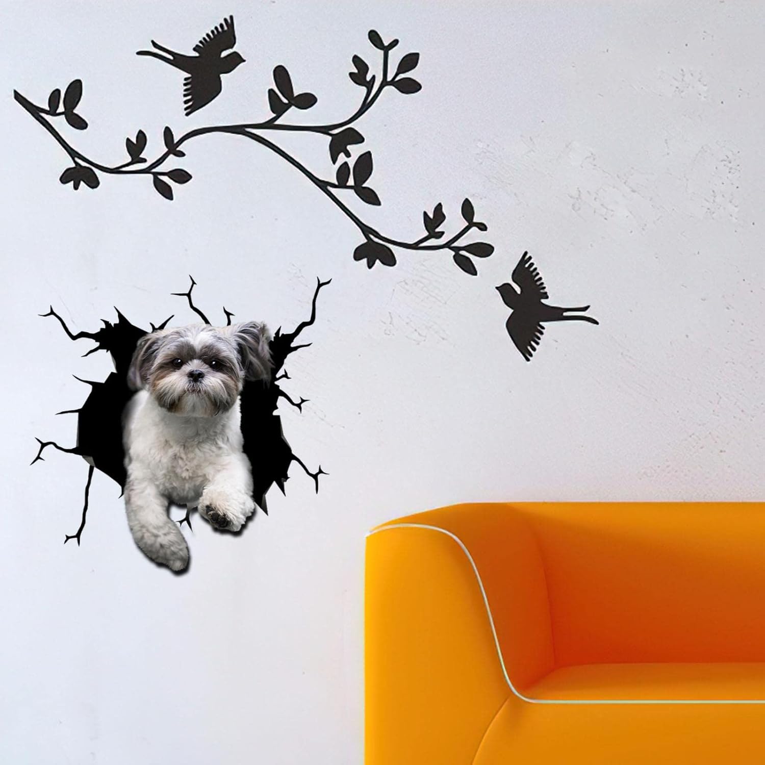 Shih Tzu – Adhesivo de advertencia para ventana de perro Shih Tzu para mujer, divertido memes, parachoques automotriz