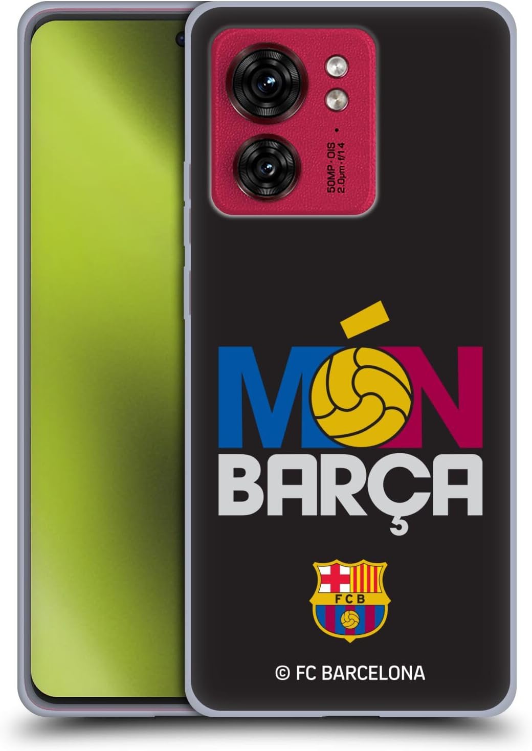Head Case Designs Officially Licensed FC Barcelona Mon Barca Campions Soft Gel Case Compatible with Motorola Moto Edge 40