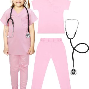 Zhanmai Conjunto de uniforme médico, disfraz de juego de simulación con juguete de juego de rol para Halloween Zhanmai Conjunto de uniforme médico, disfraz de juego de simulación con juguete de juego de rol para Halloween