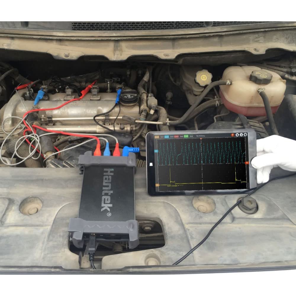 Osciloscopio USB automotriz Hantek Hantek6074BE Kit I II III IV Osciloscopio de 4 canales Hantek Osciloscopio USB automotriz 70MHz 1GSas (6074BE-kit