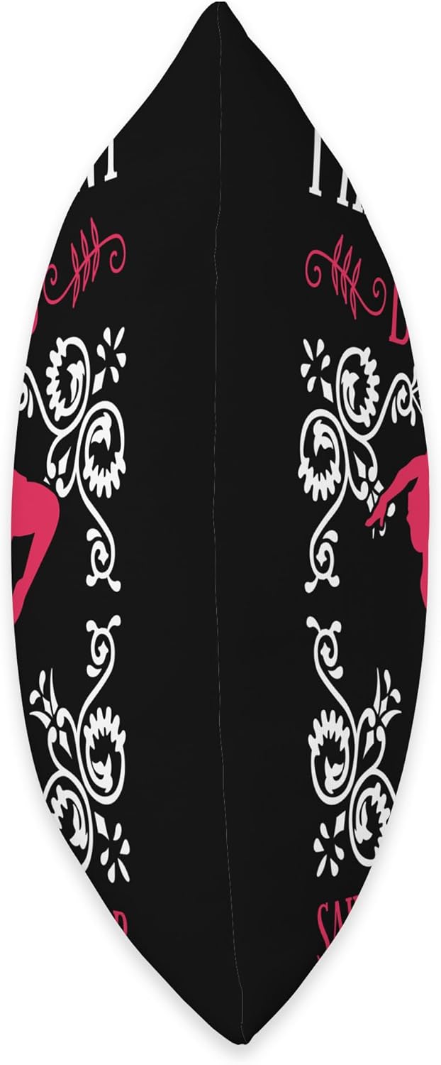 Baton Twirling & Majorette Dance Designs Twirler Design for Baton Gymnastics Throw Pillow, 18×18, Multicolor