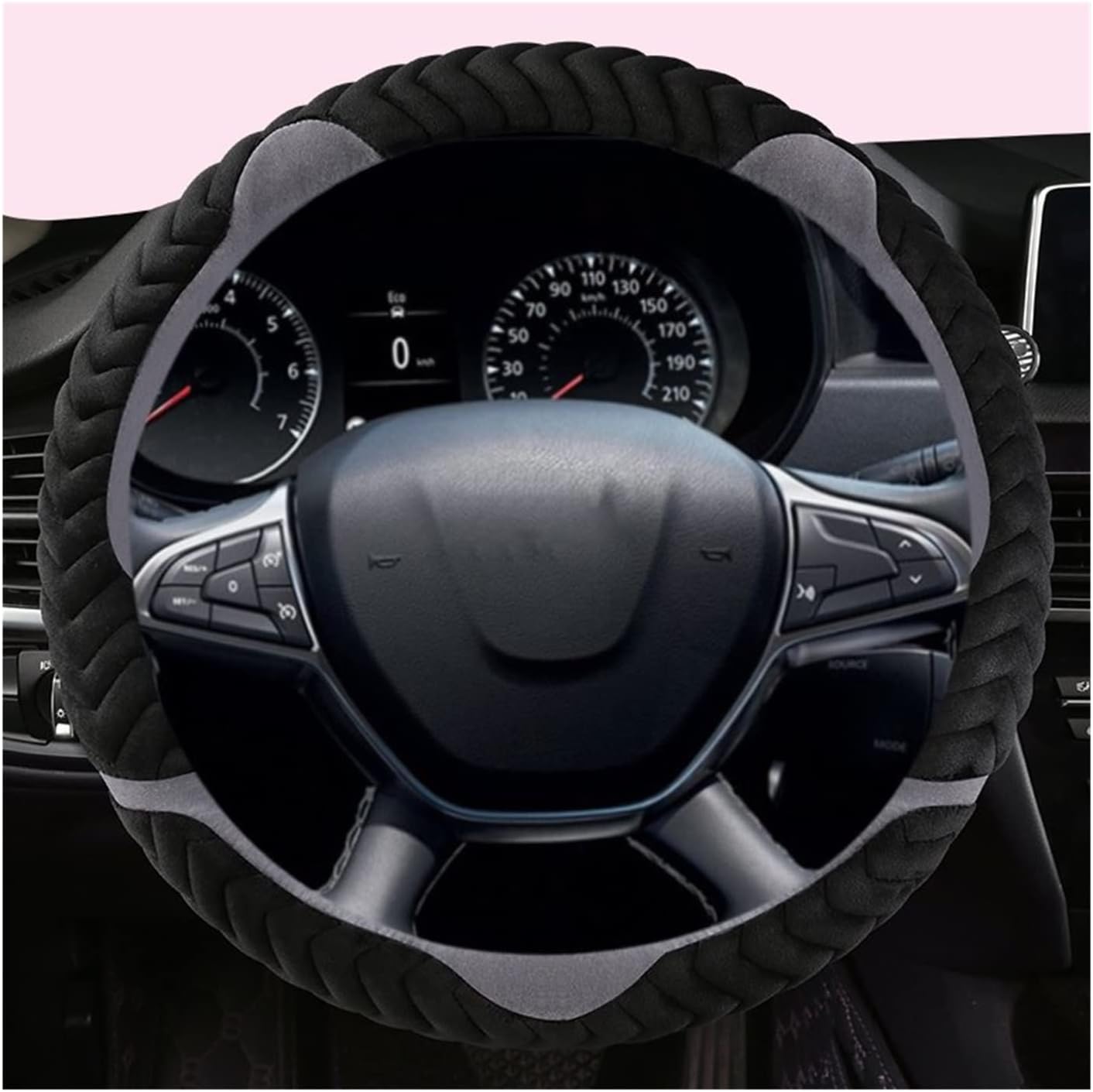 Fundas protectoras para volante de automóvil, fundas protectoras para Dacia para Sandero para Stepway para Crossover para Sandero, cubierta de