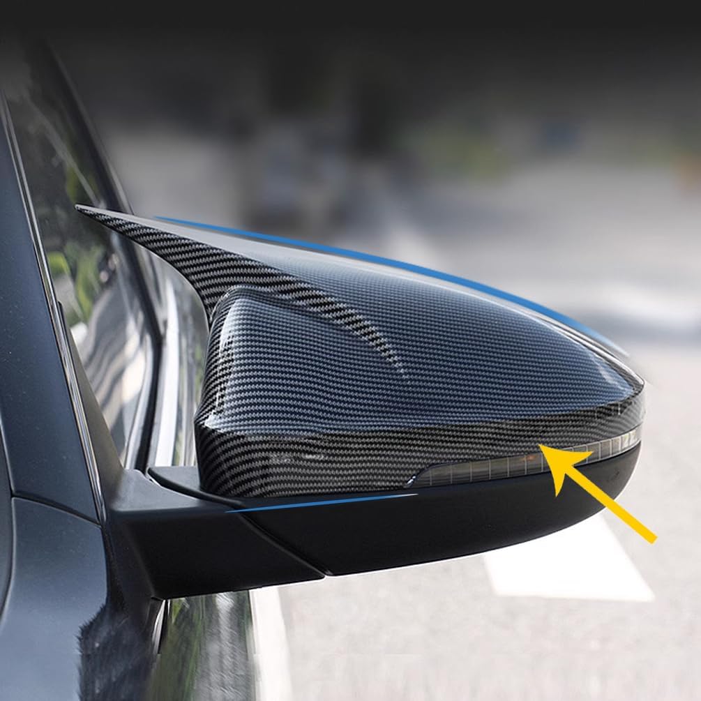 MUXEE Nuevo espejo retrovisor exterior cubierta de espejo de ala para Kia Forte Cerato K3 2019 2020 2021 2022 2023 2024 – Accesorios interiores