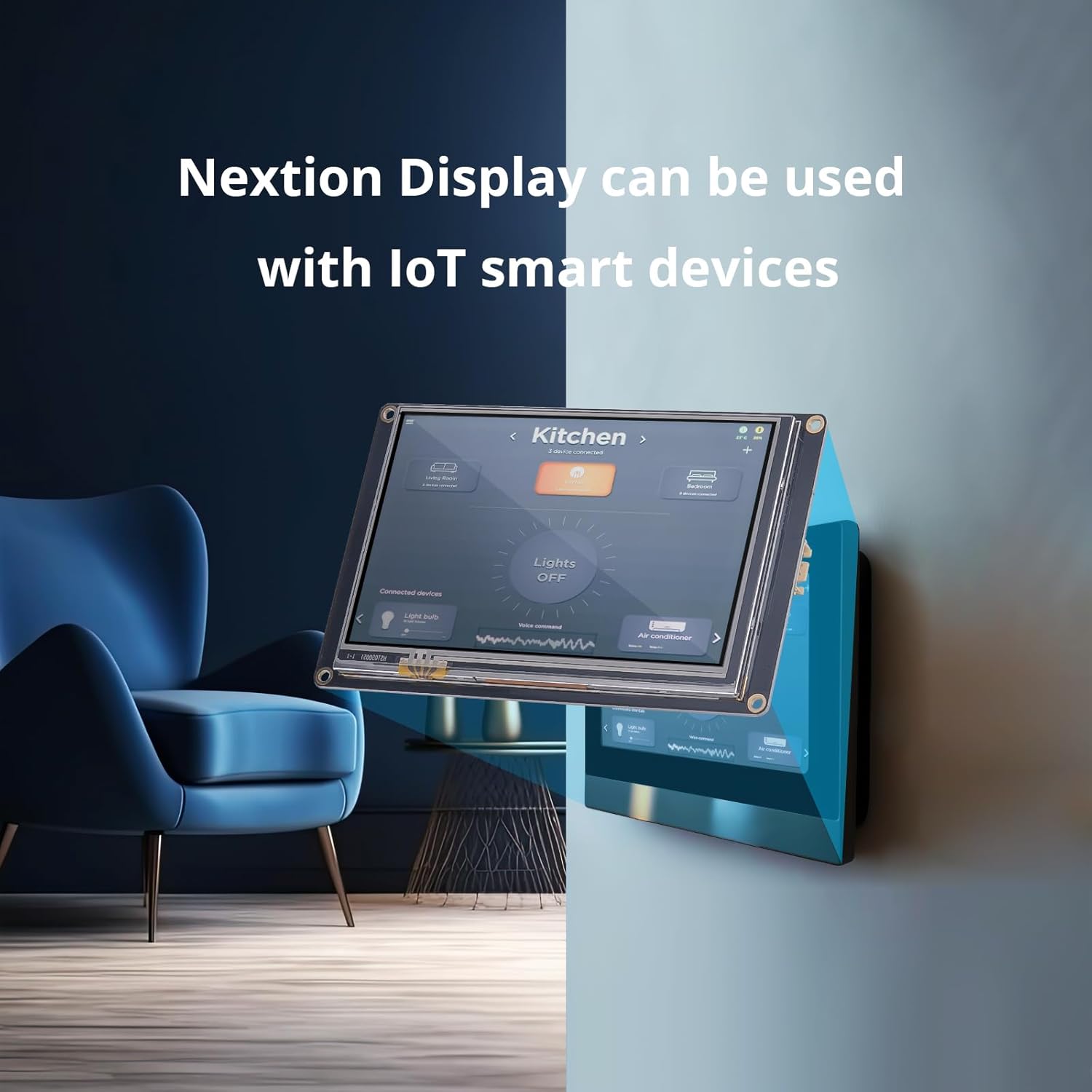 Nextion Pantalla HMI 5.0  mejorada NX8048K050 Pantalla táctil LCD-TFT resistiva 800 * 480, pantalla Nextion con función RTC y 8 GPIO digitales,