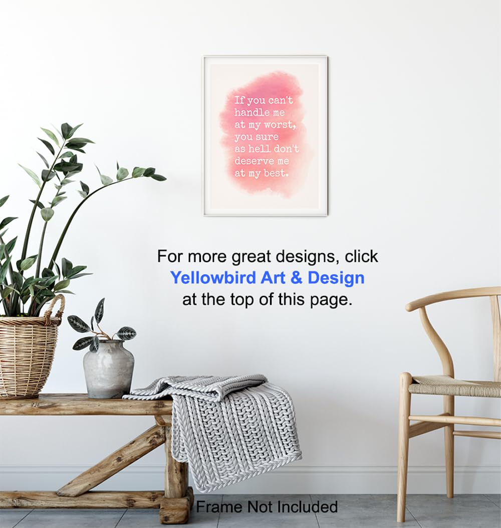 Empowerment Wall Art – Motivational Quote – Inspirational Wall Decor Home decoration for Bedroom Bathroom Living room – Chic Unique Gift for Women