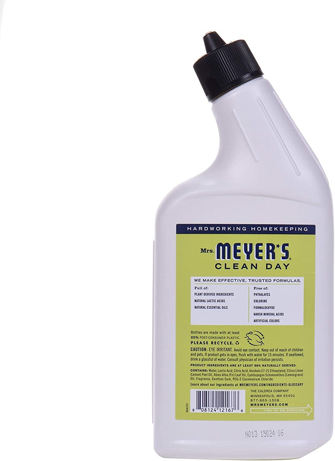 Mrs. Meyer’s Limpiador de inodoro Lemon Verbena (24 onzas) (paquete de 2)