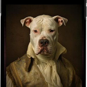 Carcasa para iPhone XS Max Dogo Argentino Retrato de perro renacentista para mamá y papá Carcasa para iPhone XS Max Dogo Argentino Retrato de perro renacentista para mamá y papá