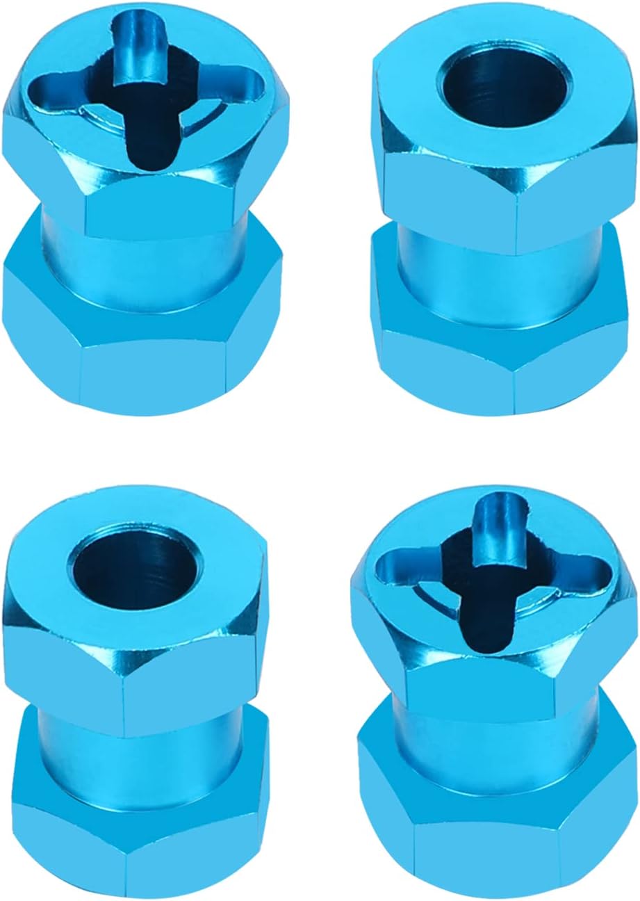 Espaciadores hexagonales de rueda RC de 0.472 in, extensión de cubo hexagonal de 0.591 in para mejorar la estabilidad y el rendimiento en las piezas