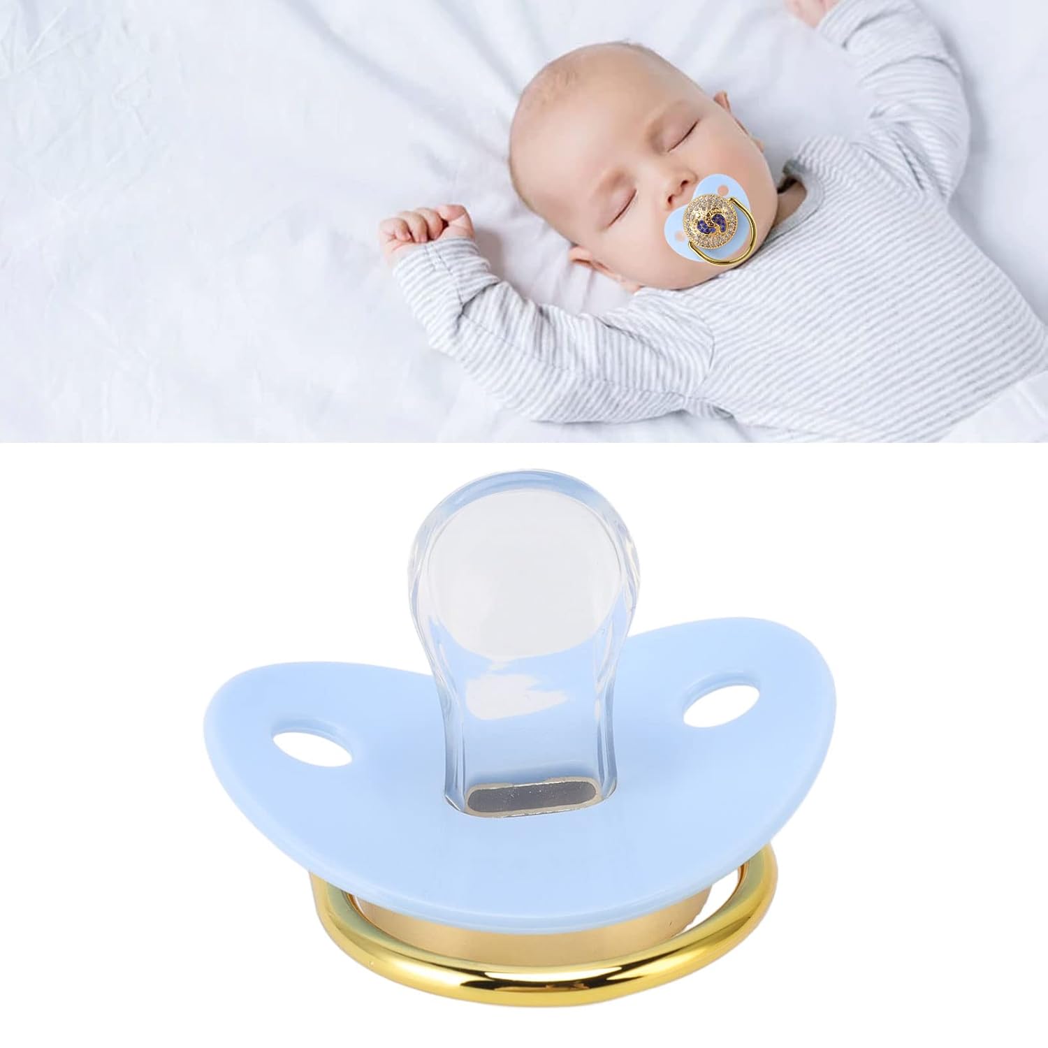 Chupete para bebé, chupete personalizado para recién nacido, chupete con patrón de pie, chupete de silicona para recién nacido, pezón infantil de 6