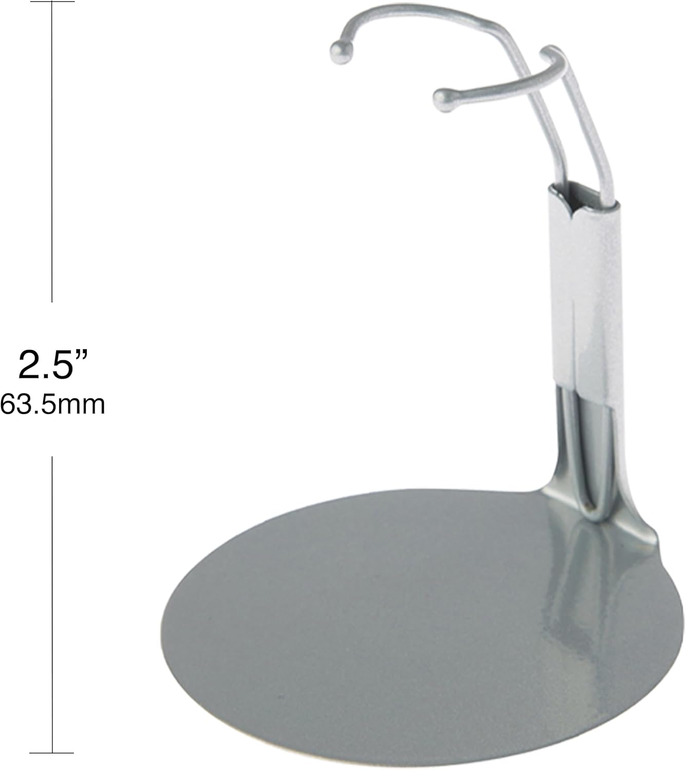 Plymor DSP-25S – Soporte de figura de acción ajustable plateado, se adapta a figuras de acción de 4.5, 5 y 5.5 pulgadas, la cintura es de 1 a 1.5