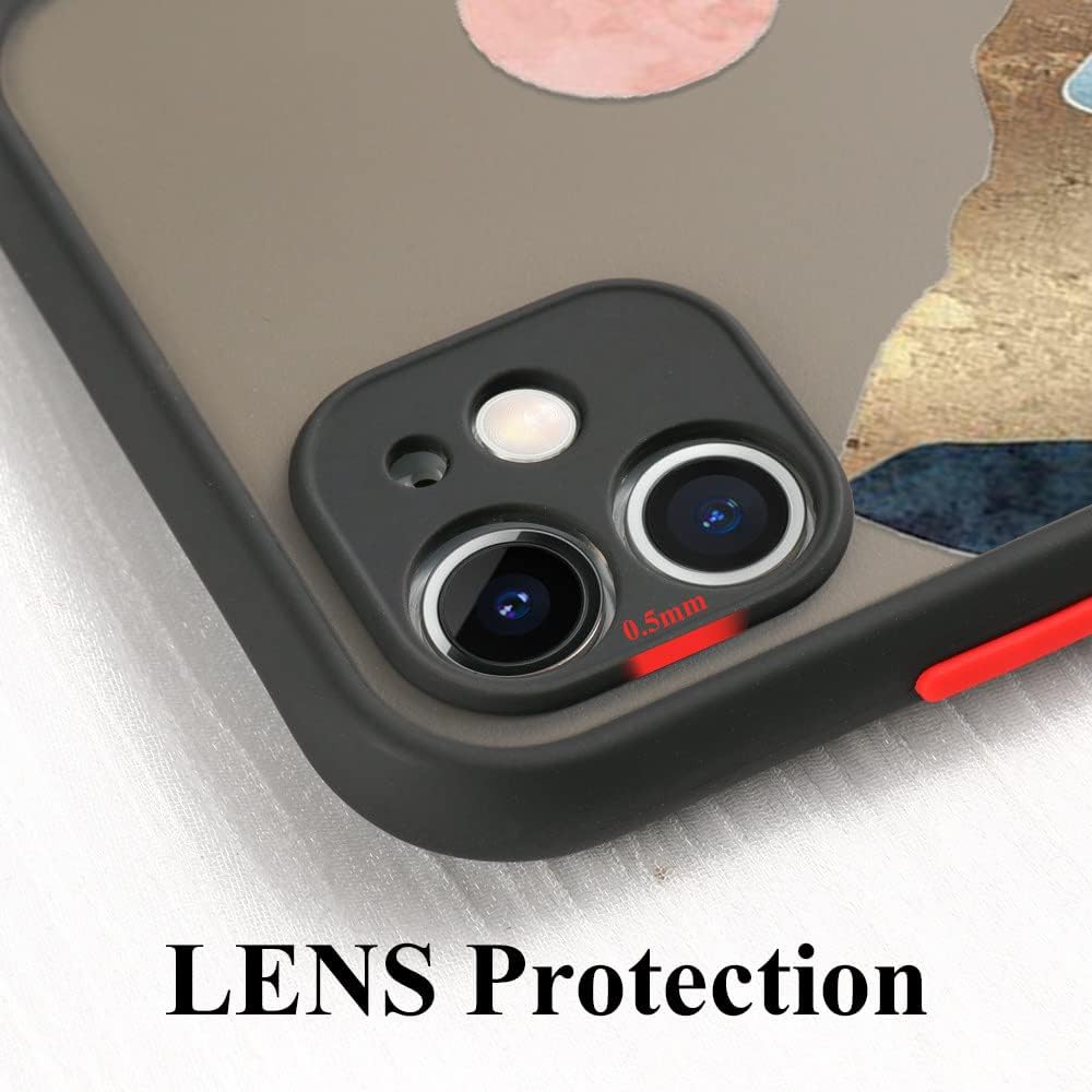 Funda de teléfono de paisaje floral mate para Xiaomi para Redmi Note 10 Pro 9 8 7 9s 10s 9A 9C NFC 9T Poco X3 Pro M3 F3 Fundas de protección mate
