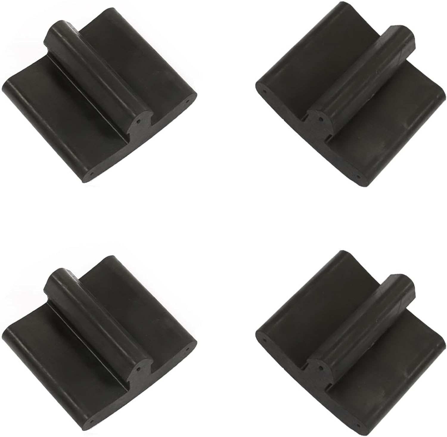 labwork Juego de parachoques trasero de goma de 4 hojas de repuesto para camión Super Duty F-250 F-350 F-450 F-450 Serie F 1980-2020