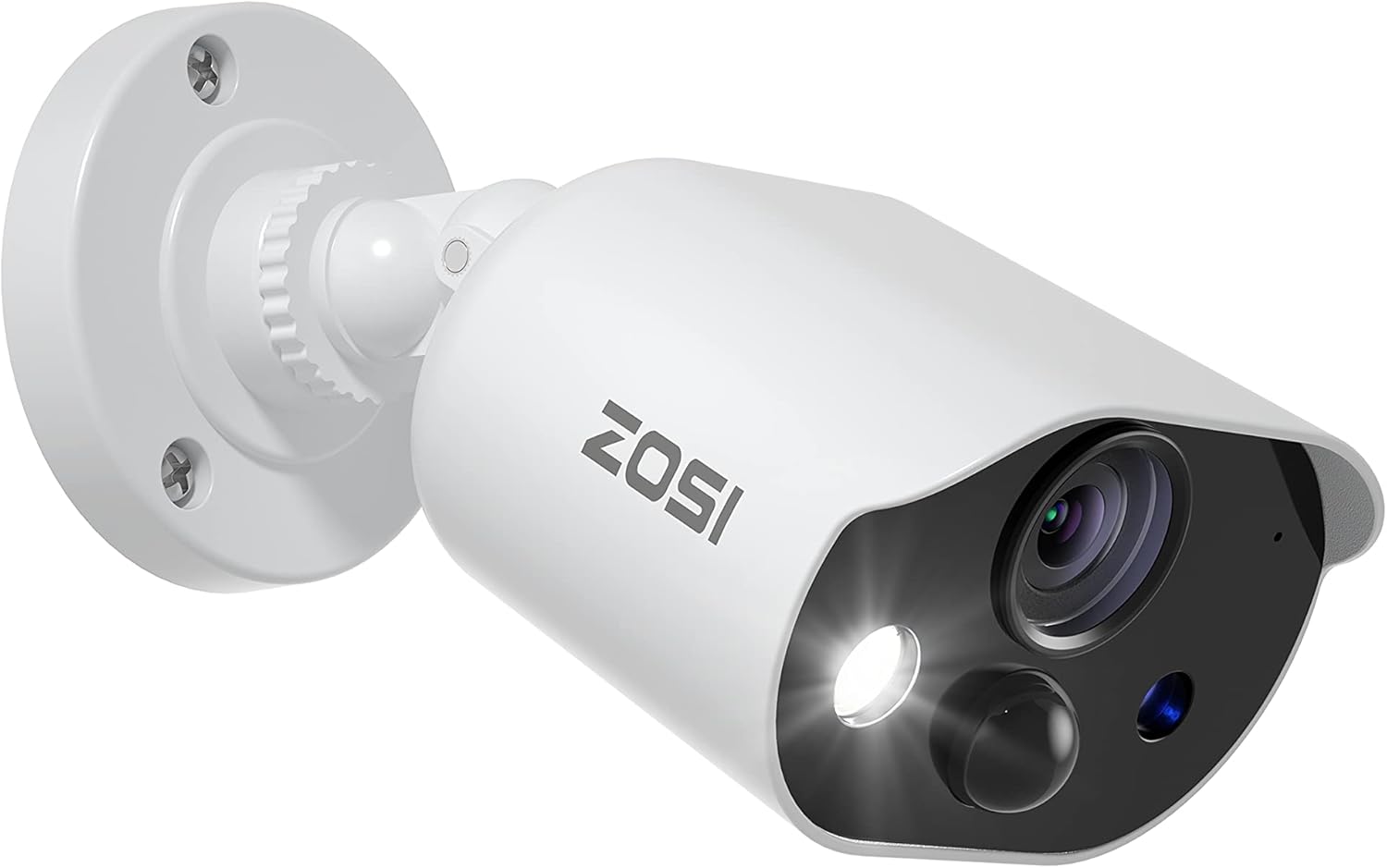 ZOSI Cámara de seguridad 1080P HD-TVI con audio, 2MP 1920TVL cámara de vigilancia para interiores y exteriores, visión nocturna, detección de