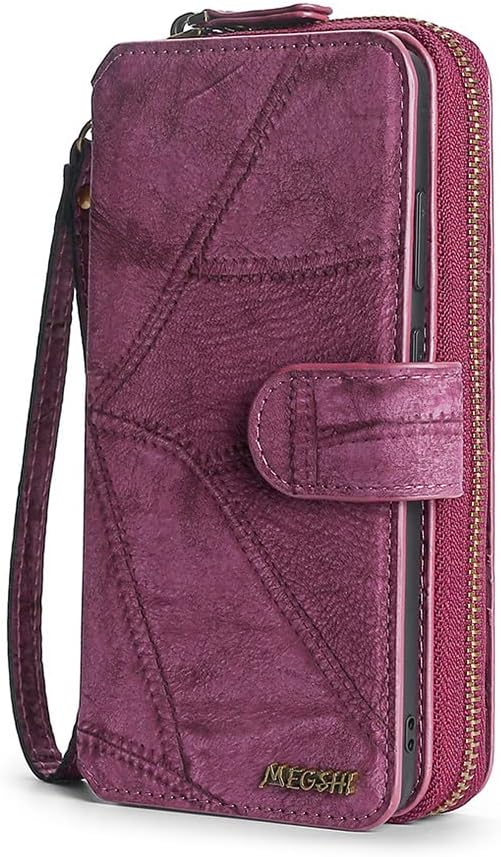 Asuwish Funda de teléfono para Samsung Galaxy A70 con cremallera, funda desmontable con protector de pantalla y soporte de cuero para tarjetas,