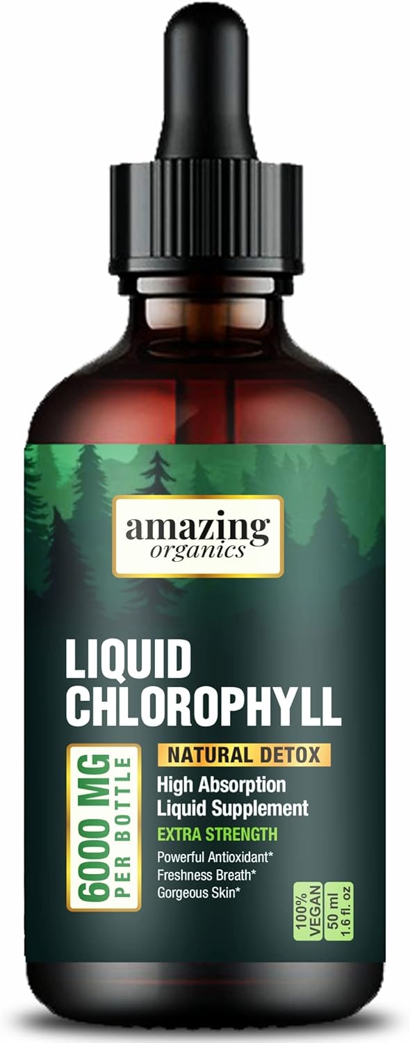 Gotas de clorofila líquida – Clorofila orgánica – Impulso de energía natural (verde)