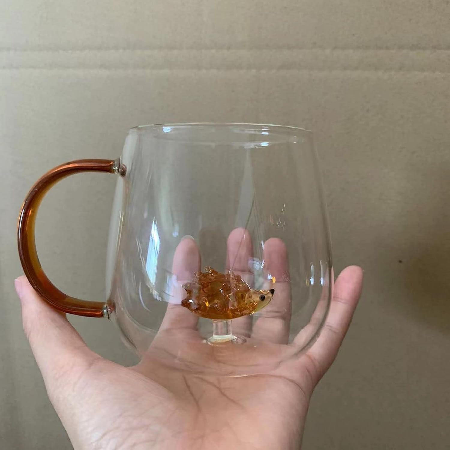 Youngky Store – Taza de cristal 3D con diseño de plantas de animales, taza de café, taza de leche, taza para beber, taza para fiesta, oficina, taza