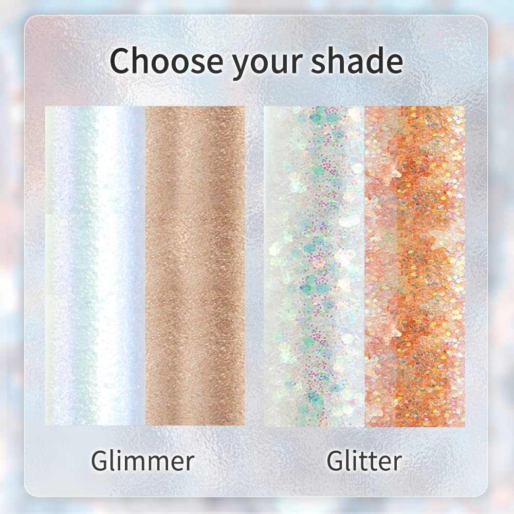 Catkin Sombra de ojos líquida con purpurina, acabado multidimensional de alta pigmentación con cobertura metálica de un solo paso, maquillaje