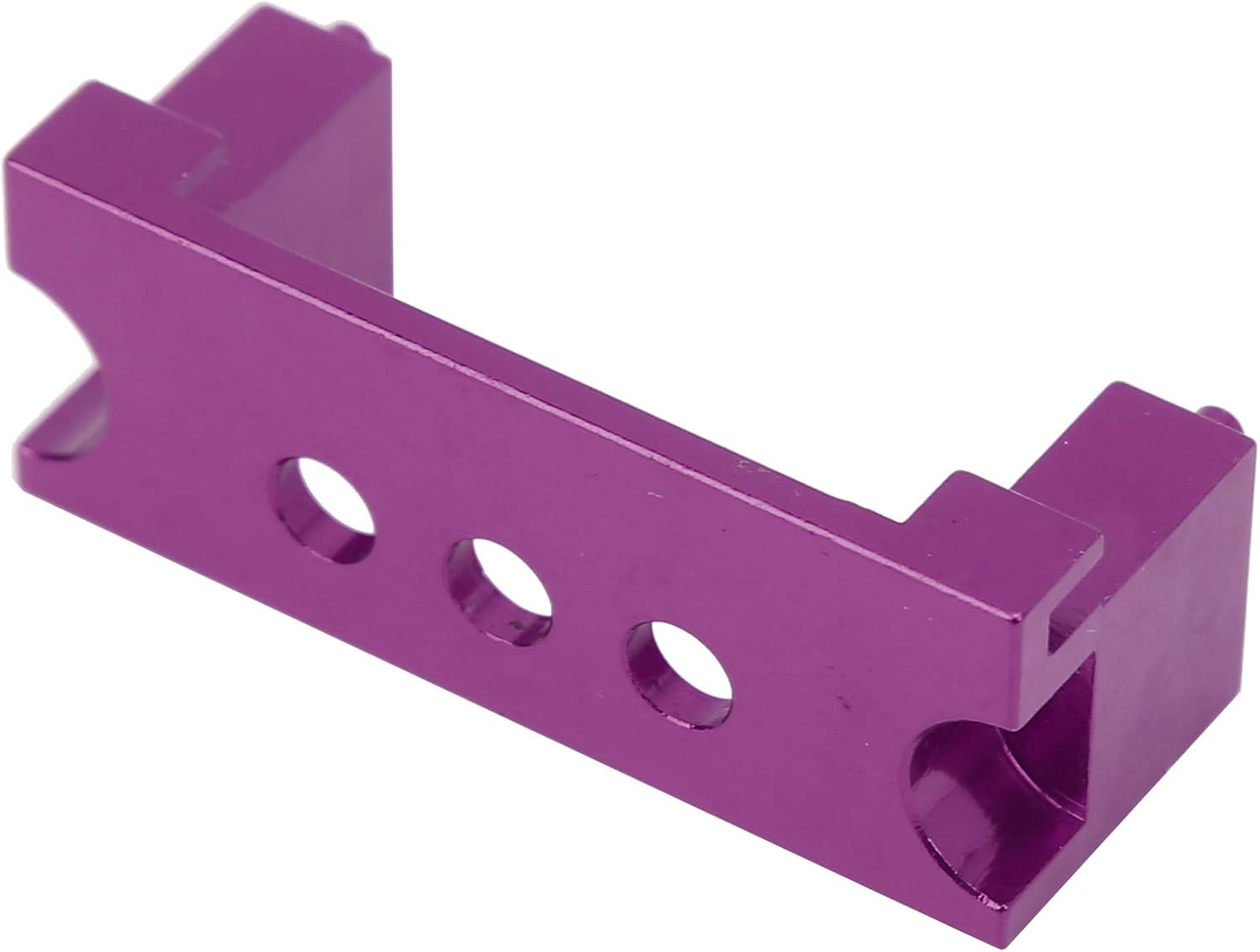 Asiento de engranaje de dirección de montaje servo RC compatible con WLtoys 144001 Escala 114 RC Model Cars (morado)