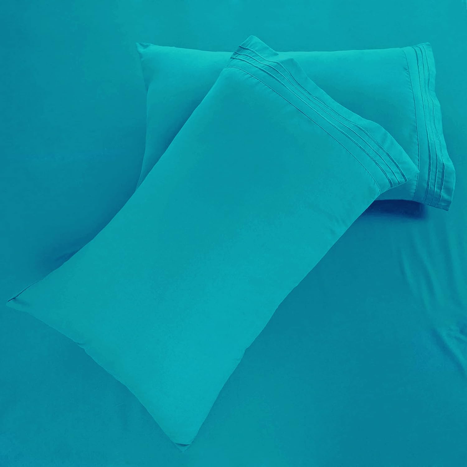 Juego de sábanas tamaño individual XL, sábanas y fundas de almohada de 4 piezas para hotel de lujo de la serie 1800, sábanas ultrasuaves,