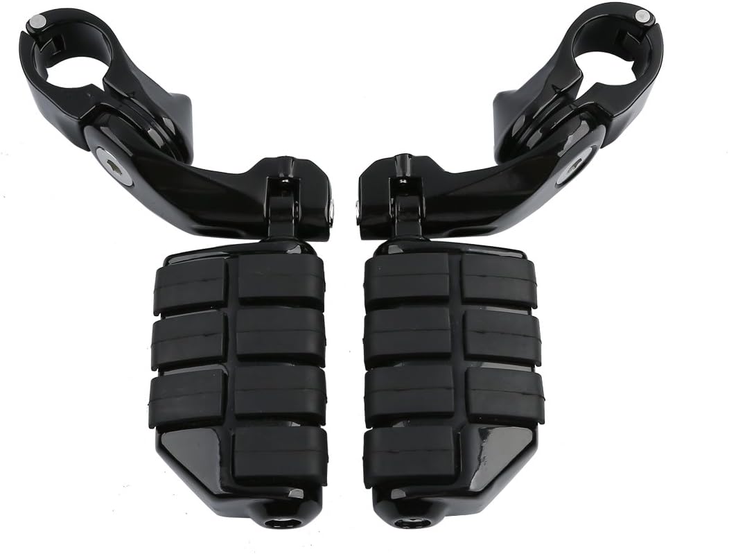 TCMT Juego de estriberas cortas para motocicleta, juego de soporte para reposapiés para Harley Touring Road King Street Glide Road Glide Electra
