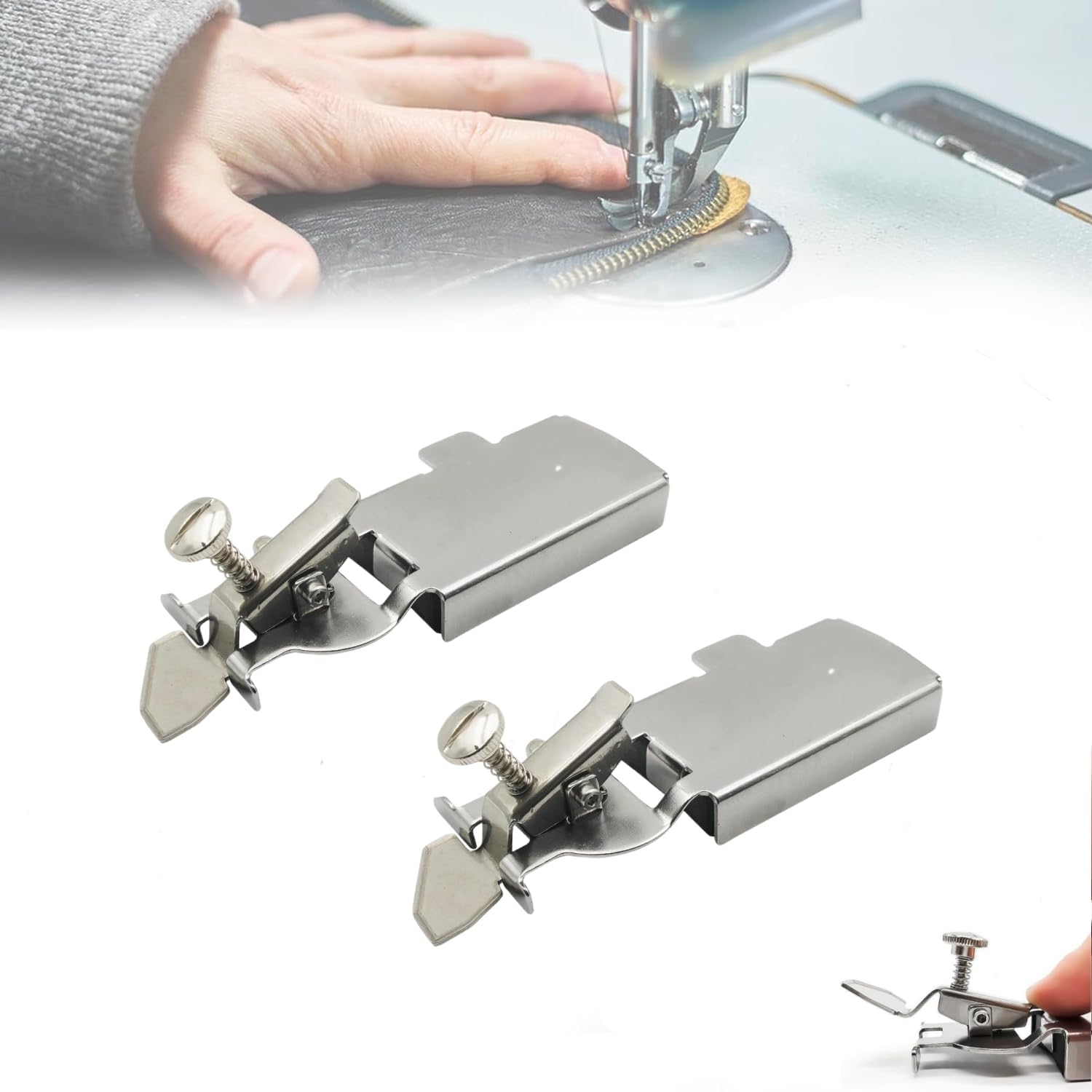 Guía de costura magnética para coser Buddy de 2 piezas, guía de costura magnética para máquina de coser, regla de guía de costura multifuncional de