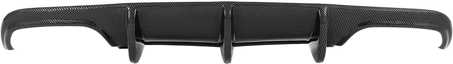 HECASA Difusor trasero compatible con Mercedes Benz W204 C180 C200 C250 C300 C350 Sport C63 AMG parachoques alerón protector de cenefa de plástico