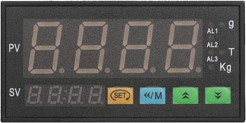 ERYUE Pantalla digital, pantalla LED digital medidor de pesaje Indicador de células de carga 1  4 células de carga Entrada de señales
