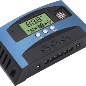 Controlador solar, controlador solar MPPT carga 12 V 24 V identificación inteligente pantalla LCD panel solar, controladores de energía (40 A) Controlador solar, controlador solar MPPT carga 12 V 24 V identificación inteligente pantalla LCD panel solar, controladores de energía (40 A)