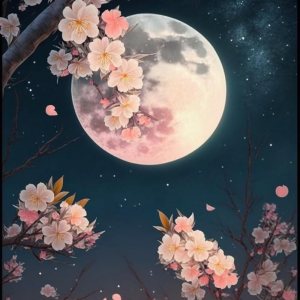 Goelilgi Kits de pintura de diamantes por números para adultos, kit de arte redondo de diamantes de taladro completo, arte de luna y flores de Goelilgi Kits de pintura de diamantes por números para adultos, kit de arte redondo de diamantes de taladro completo, arte de luna y flores de