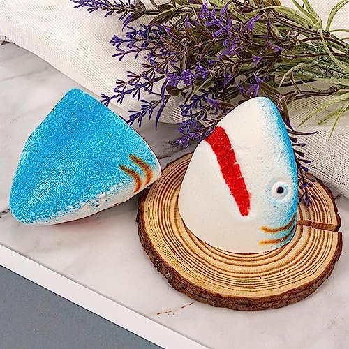 Shark Bath Bomb-4.06 oz, bomba de baño de tiburón más nueva 2023, bombas de baño de burbujas de animales marinos, cero aditivos, cuidado hidratante