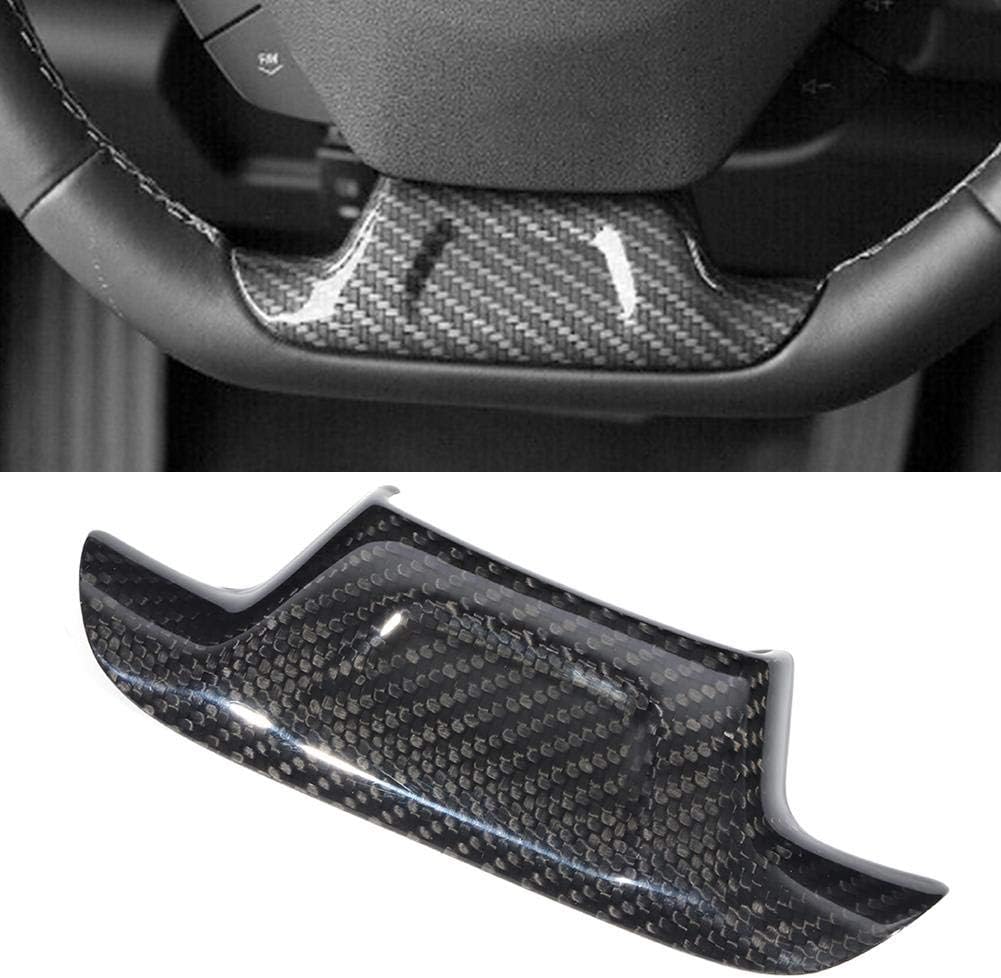Funda de volante de fibra de carbono para Chevrolet Camaro ZL1 2017-2019 (sin agujero)