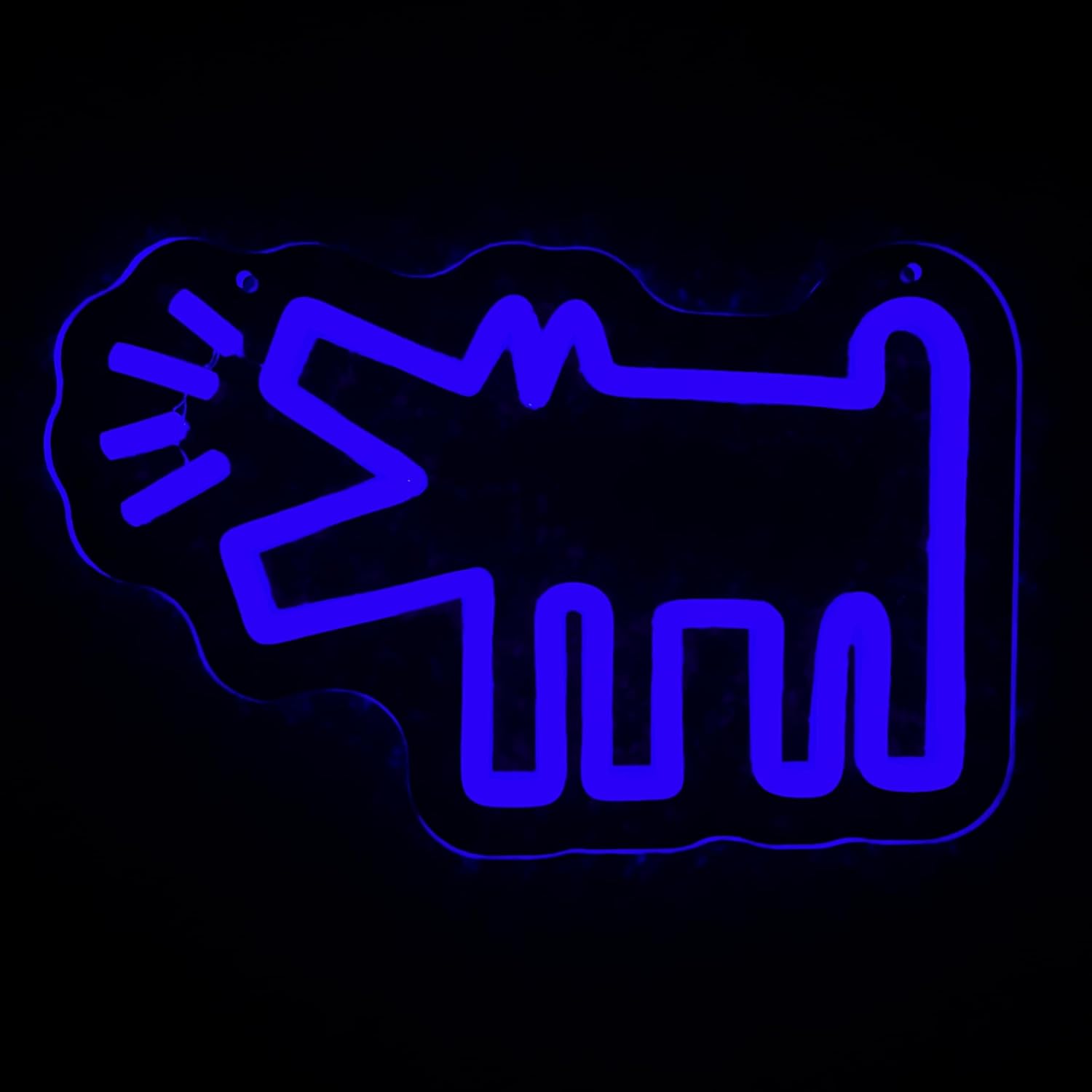 Señal de neón para perro, iluminación ajustable, luz de neón LED para dormitorio, pared preppy niñas, estética, dormitorio Y2k, lindo bratz,