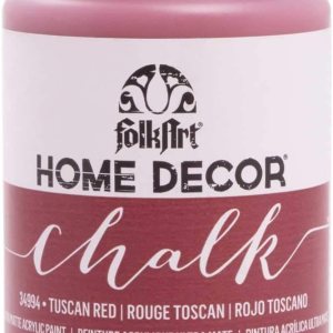 FolkArt – Pintura a la tiza Home Décor para muebles y manualidades en varios colores, 8onzas, tono rojo toscano, 34994 FolkArt – Pintura a la tiza Home Décor para muebles y manualidades en varios colores, 8onzas, tono rojo toscano, 34994