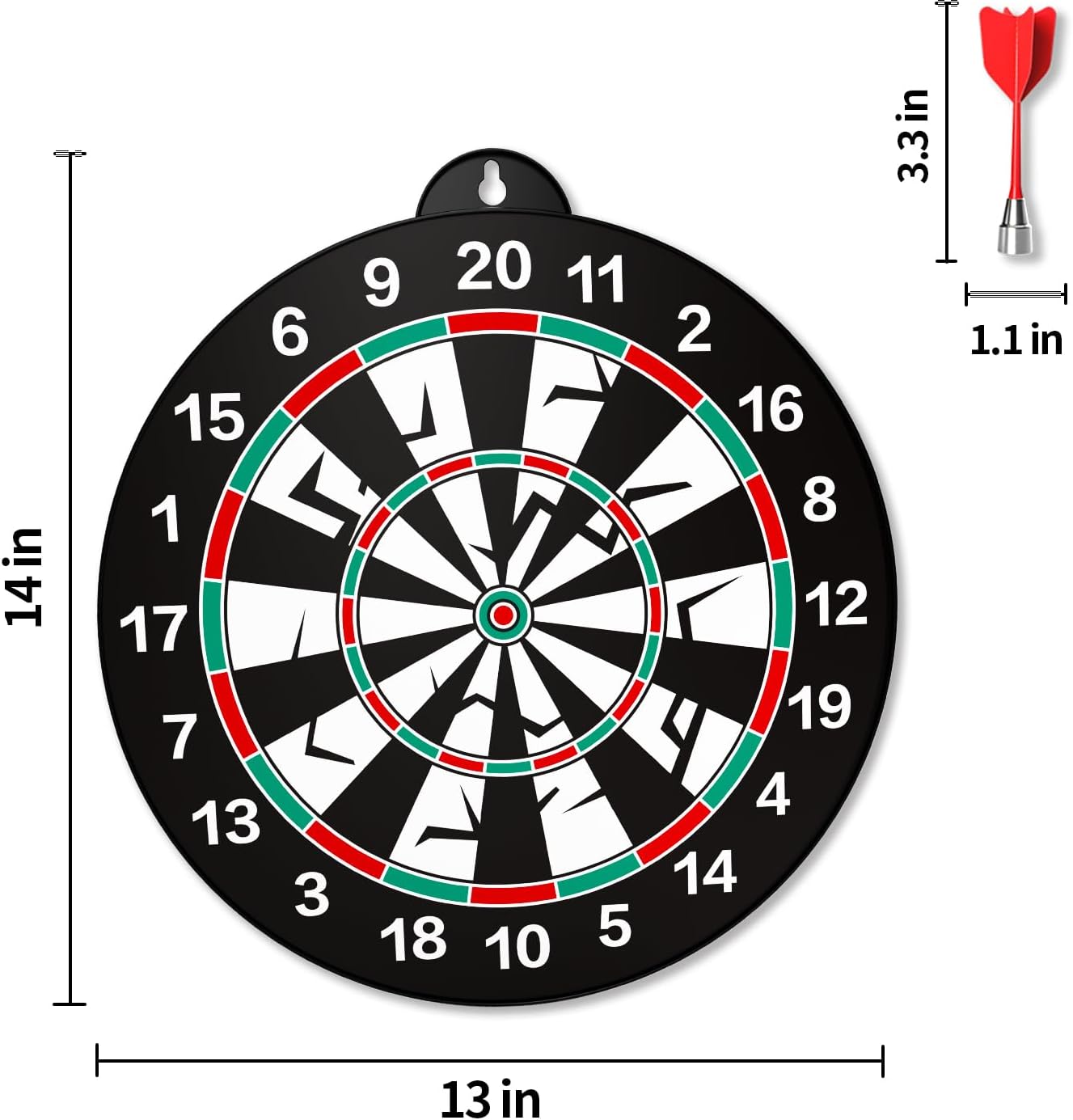 16 piezas de tablero de dardos magnético, tablero de dardos magnético para interiores y exteriores, juego divertido para juegos de fiesta, juguetes