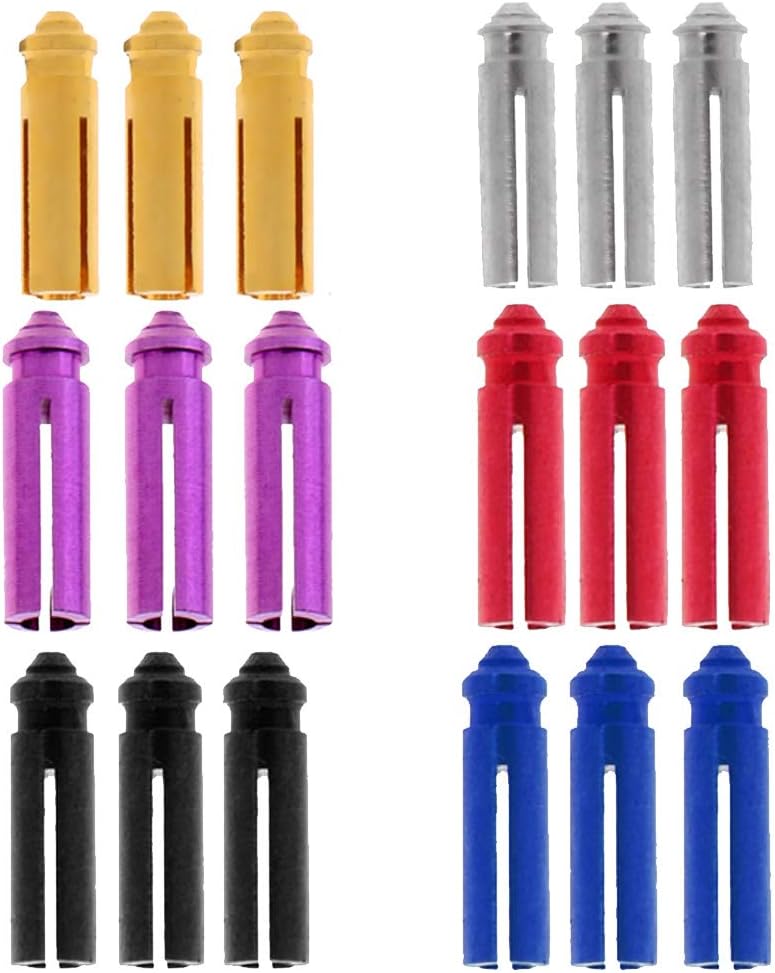 18 protectores de ala de dardos de aleación de aluminio, accesorios fijos de 90 grados, 6 colores