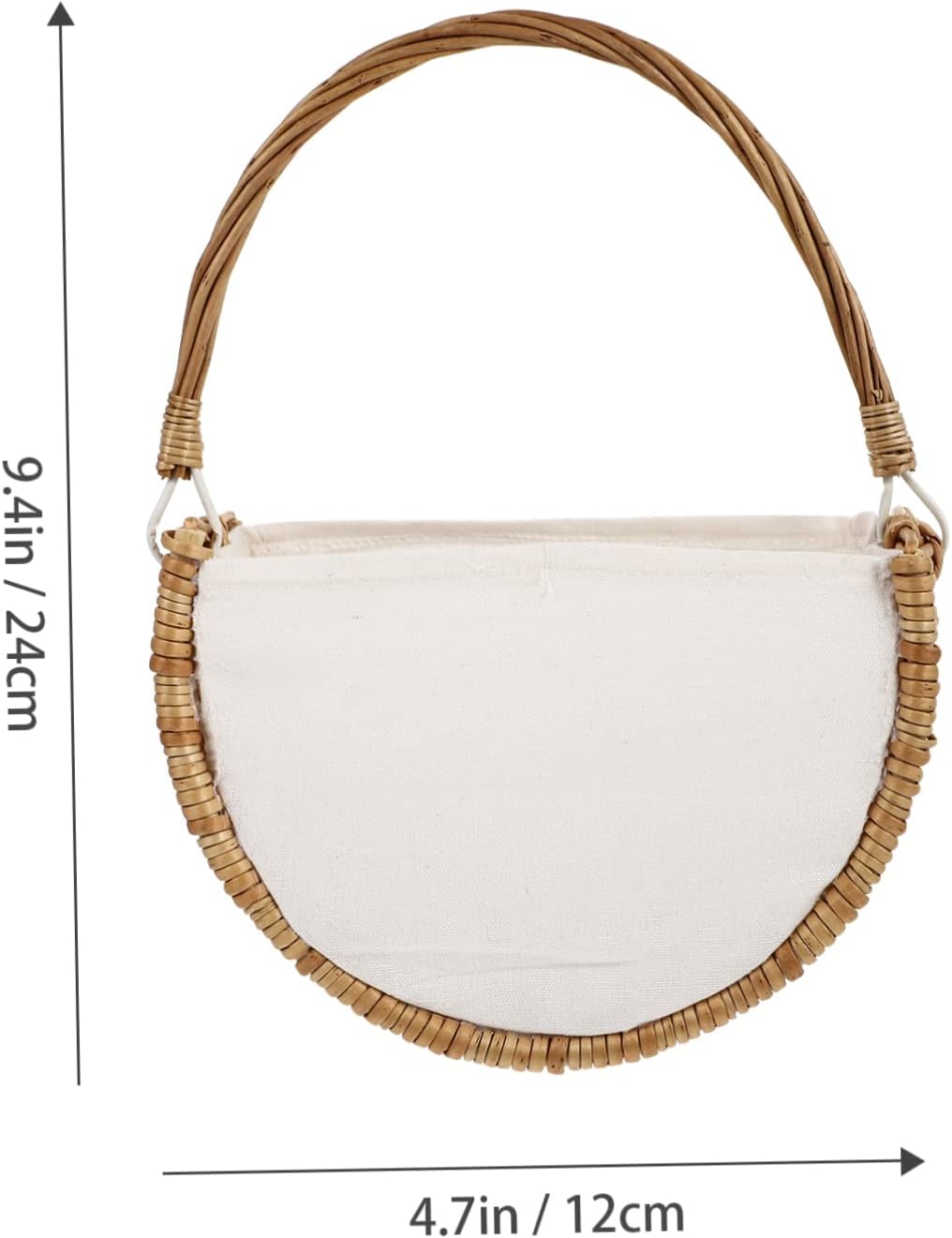 Yardwe 2 Pcs Storage Basket Wicker Bread Basket Easter Basket Decoraciones para Salas De Casa Seagrass Wicker Woven Basket Hanging Plant Pot Basket