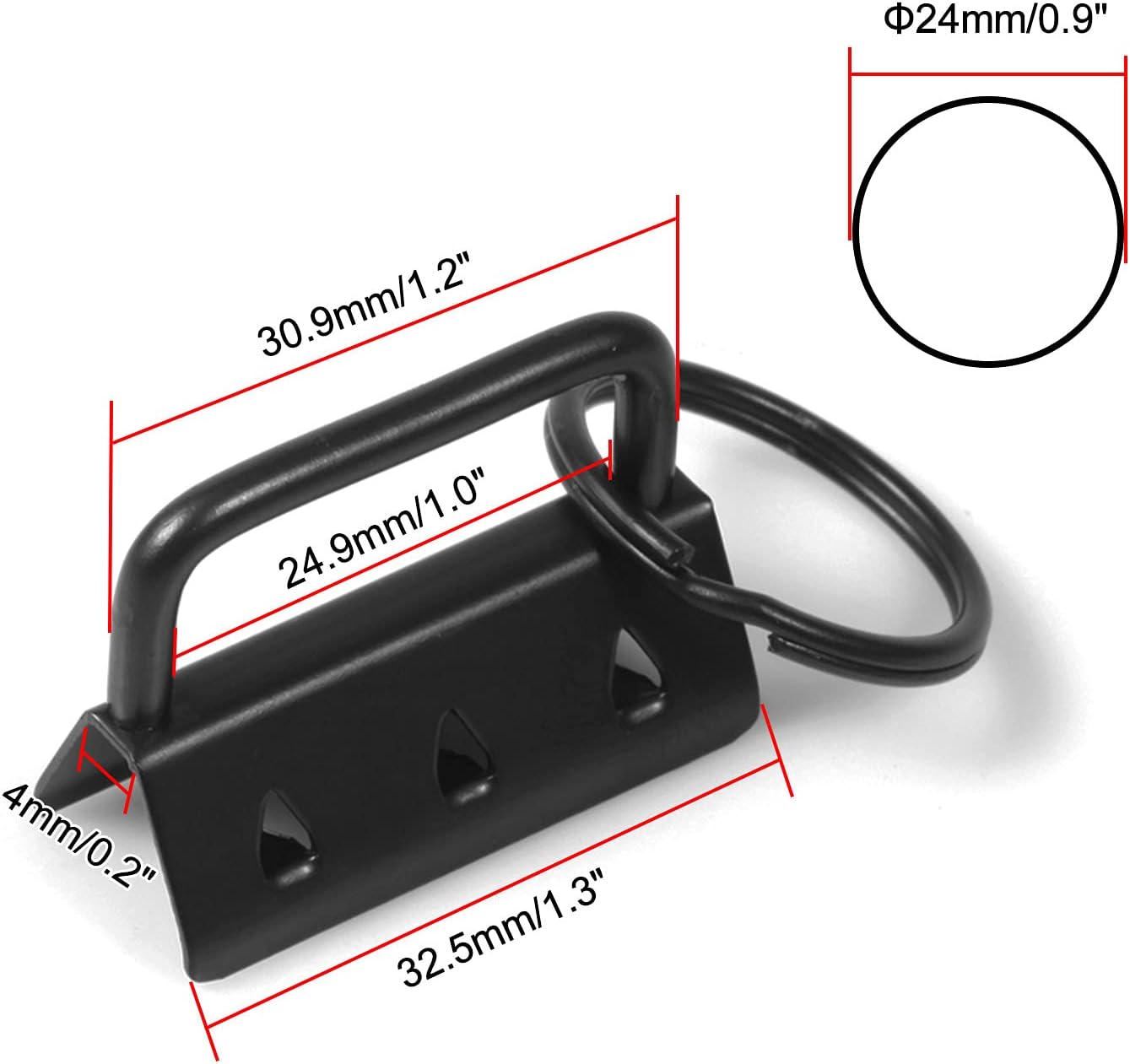 SPEEDWOX 25 piezas de herramientas para llavero con anillo dividido, juegos de pulseras de correas para manualidades